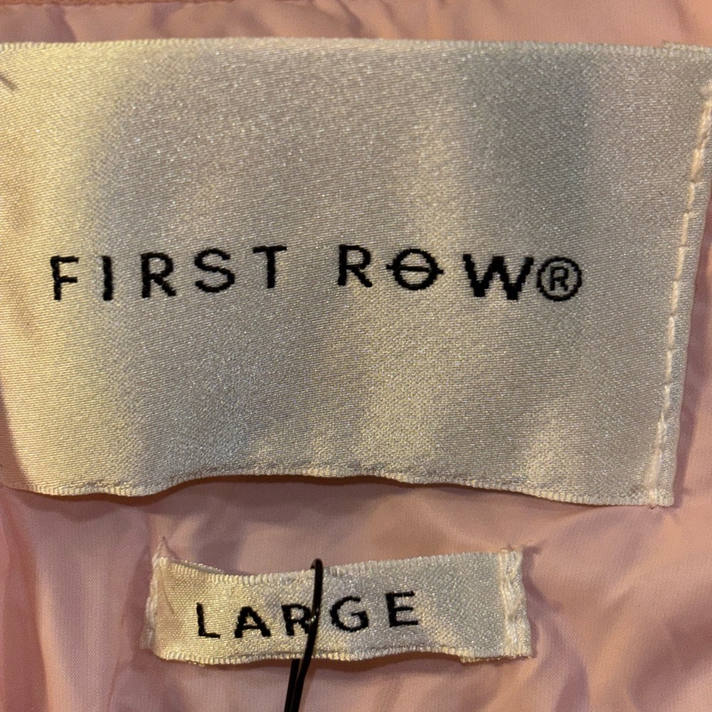 First Row Denim men's pink quilted puffer jacket - Picture 7 of 7